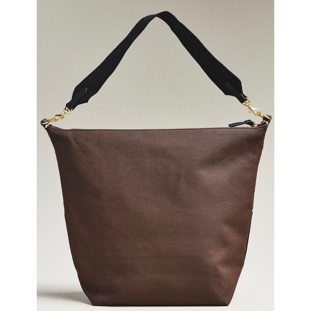 NWT Clare V. Sophie Canvas Leather Tote - Picture 3 of 14